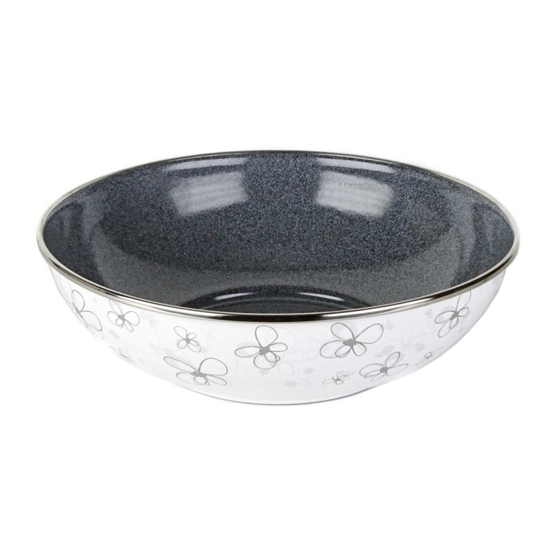 Nelesa 26cm White Enamel Steel Bowl – Durable Premium Kitchen Bowl - Image 3