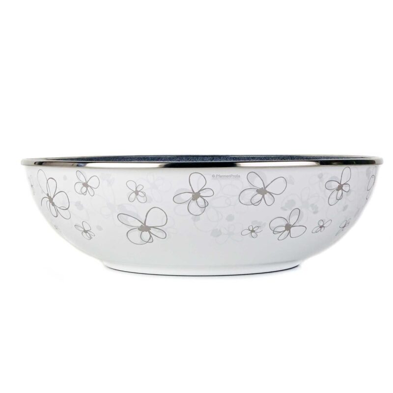 Nelesa 26cm White Enamel Steel Bowl – Durable Premium Kitchen Bowl