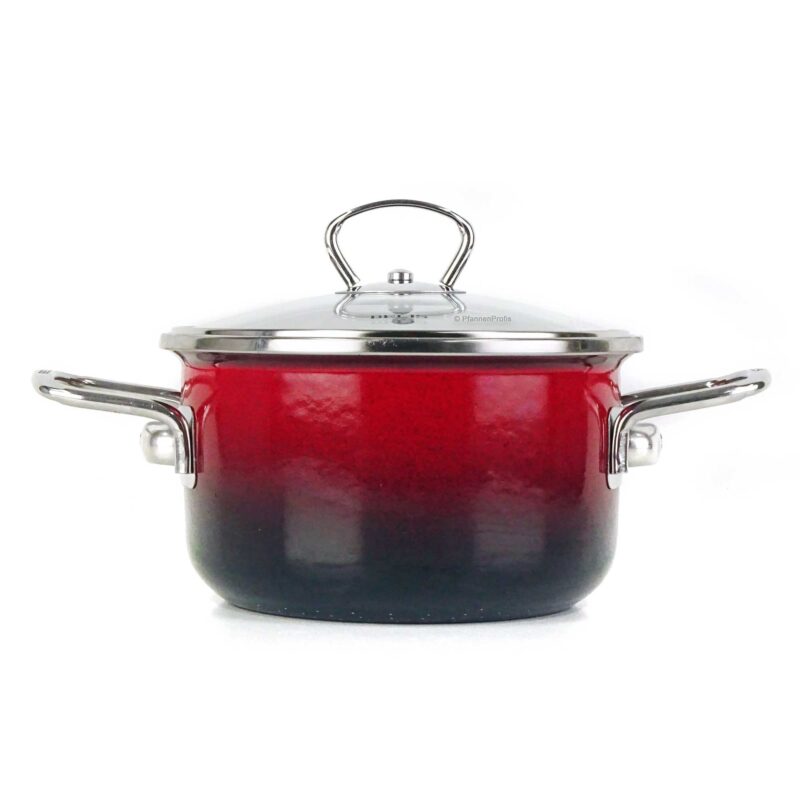 Nelesa 16cm Red Enamel Steel Cooking Pot – Premium Durable Saucepan - Image 2