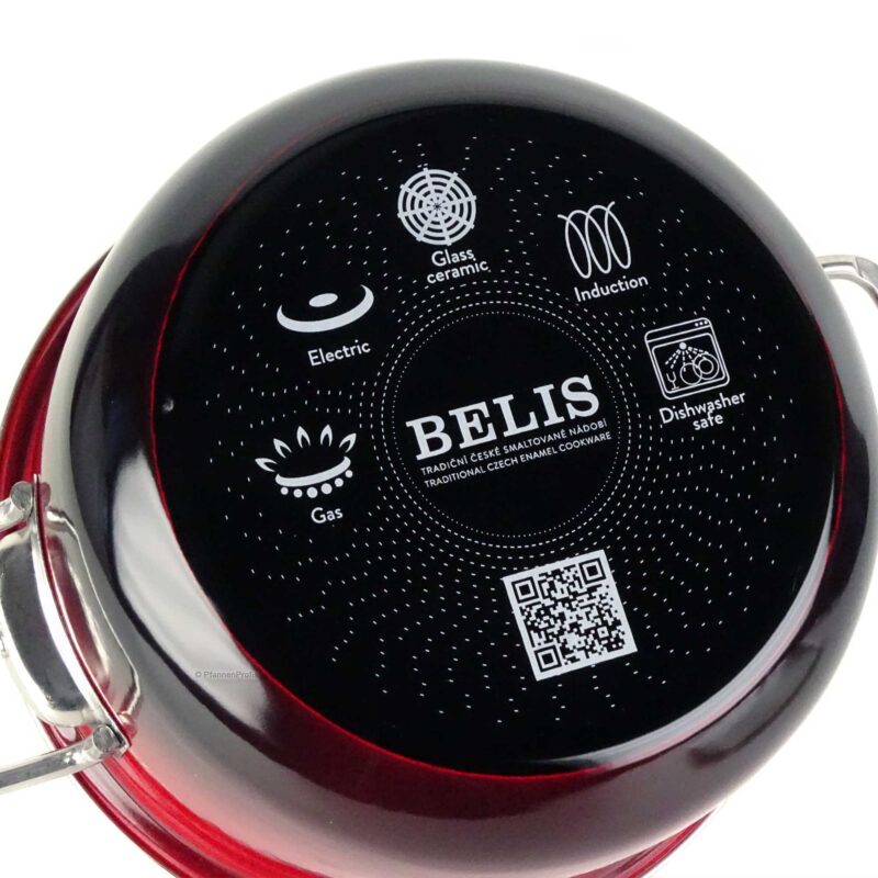 Nelesa 24cm Red Enamel Steel Cooking Pot – Premium Durable Saucepan - Image 5