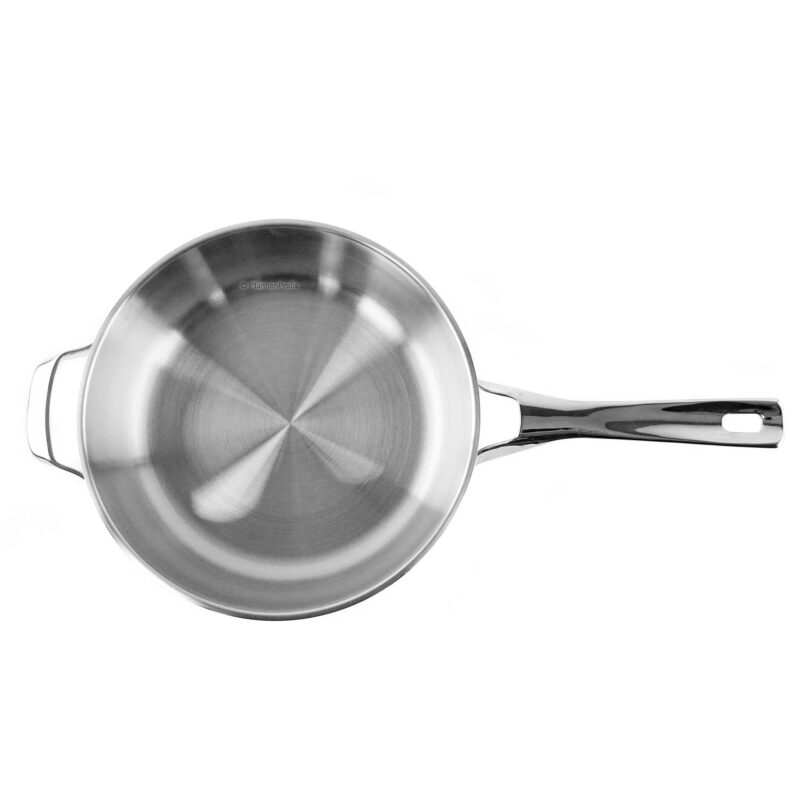 Nelesa 28cm Stainless Steel Braising Pan with Lid – 4.4L Capacity - Image 5