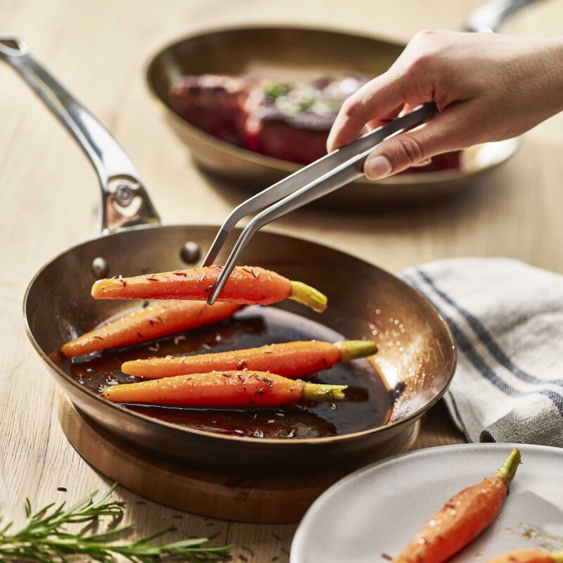 Nelesa 20cm Oven-Safe Carbon Steel Frying Pan with Stainless Steel Handle - Image 9