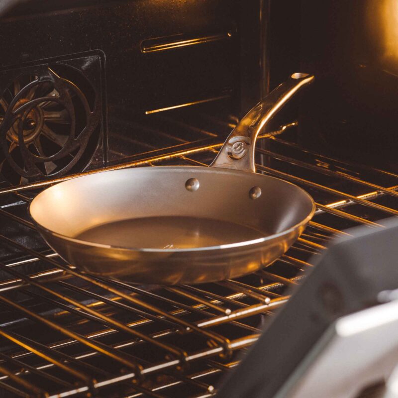 Nelesa 20cm Oven-Safe Carbon Steel Frying Pan with Stainless Steel Handle - Image 2