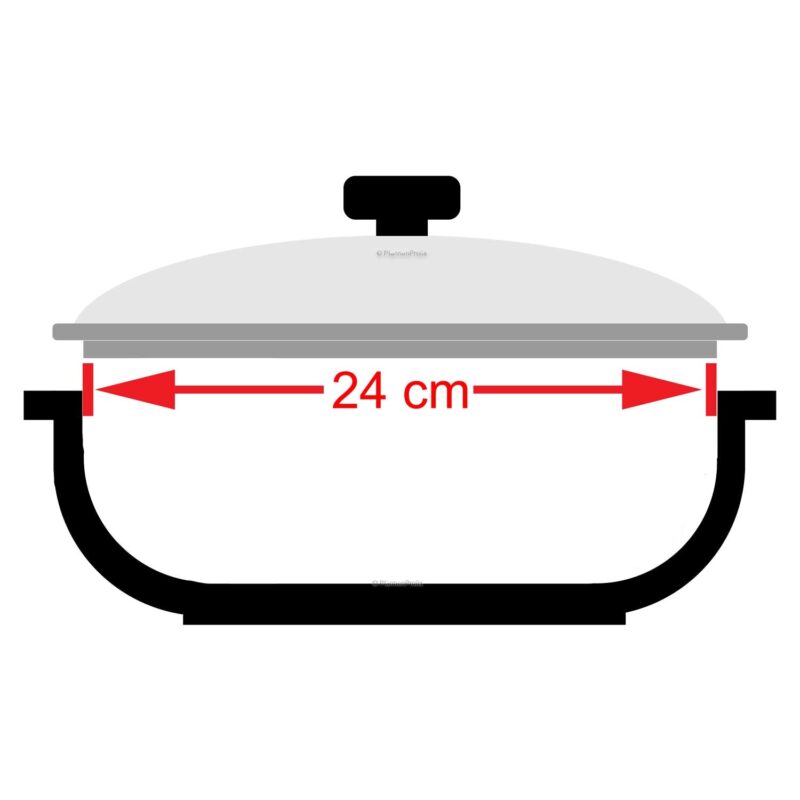 Nelesa 24cm Stainless Steel Lid – Durable Cookware Cover - Image 2