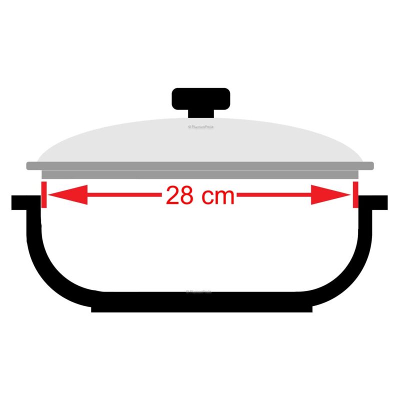 Nelesa 28cm Stainless Steel Lid – Durable Cookware Cover - Image 2