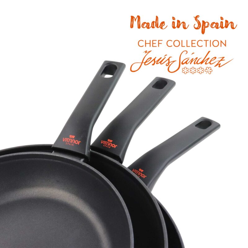 Nelesa 3-Piece Non-Stick Enamel Steel Frying Pan Set – 20, 24, 28 cm - Image 2