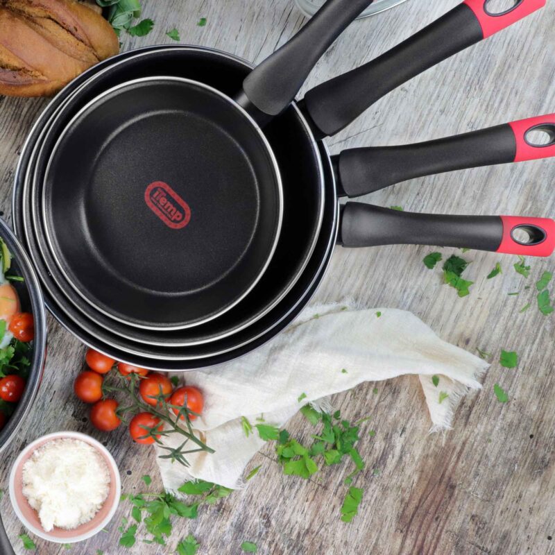 Nelesa 3-Piece Non-Stick Enamel Steel Frying Pan Set – 20, 24, 28 cm - Image 3