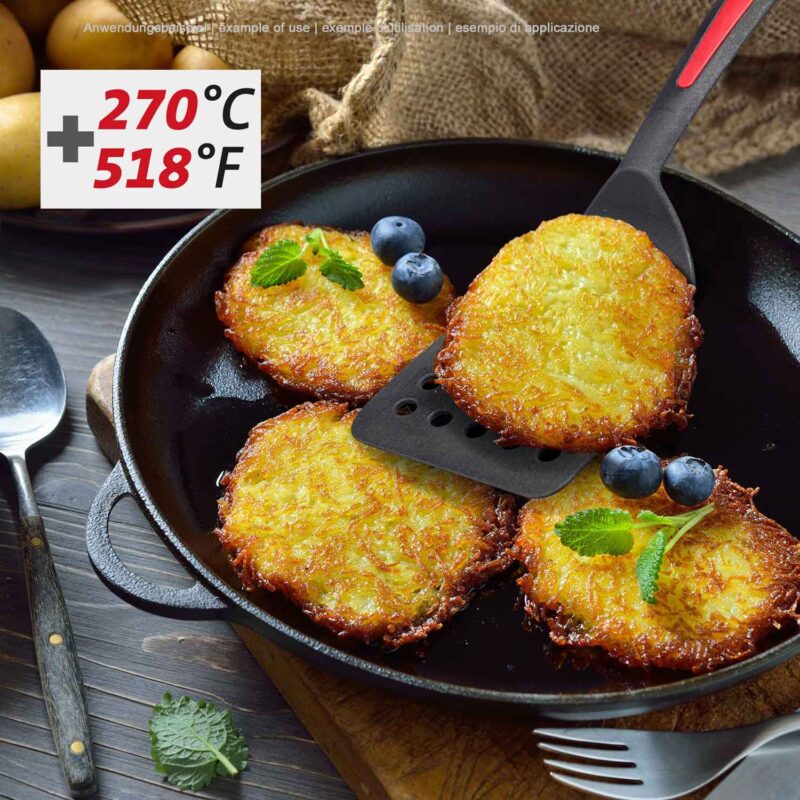 Nelesa Heat-Resistant Angled Plastic Spatula – Safe Up to 270°C - Image 2