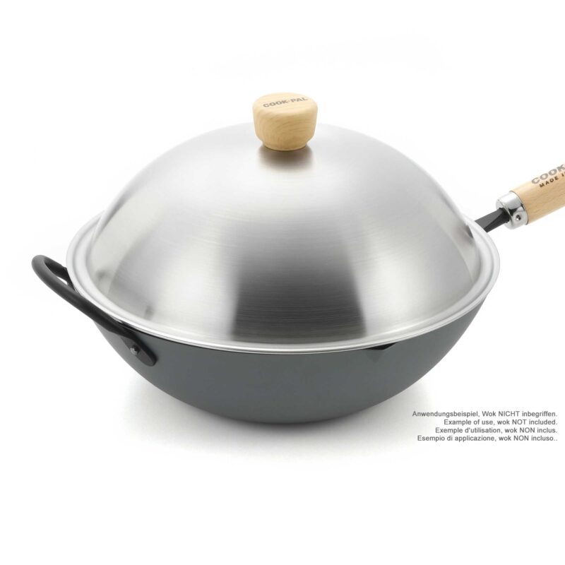 Nelesa 30cm Stainless Steel Wok Lid – Durable Cookware Cover - Image 3