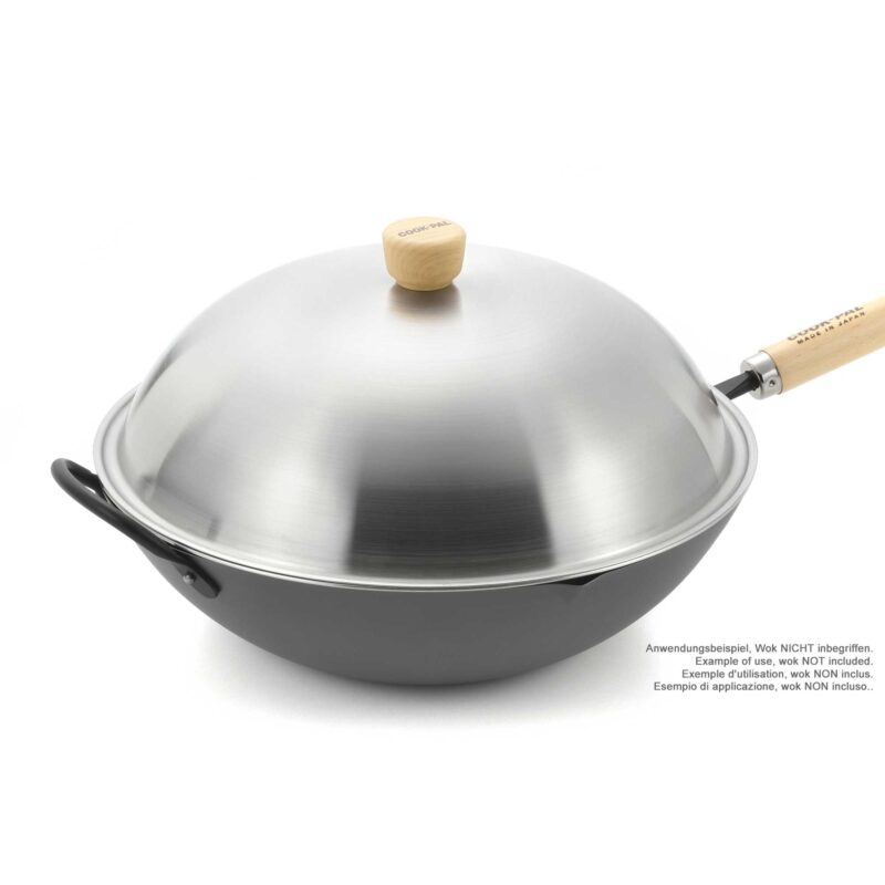 Nelesa 36cm Stainless Steel Wok Lid – Durable Cookware Cover - Image 3