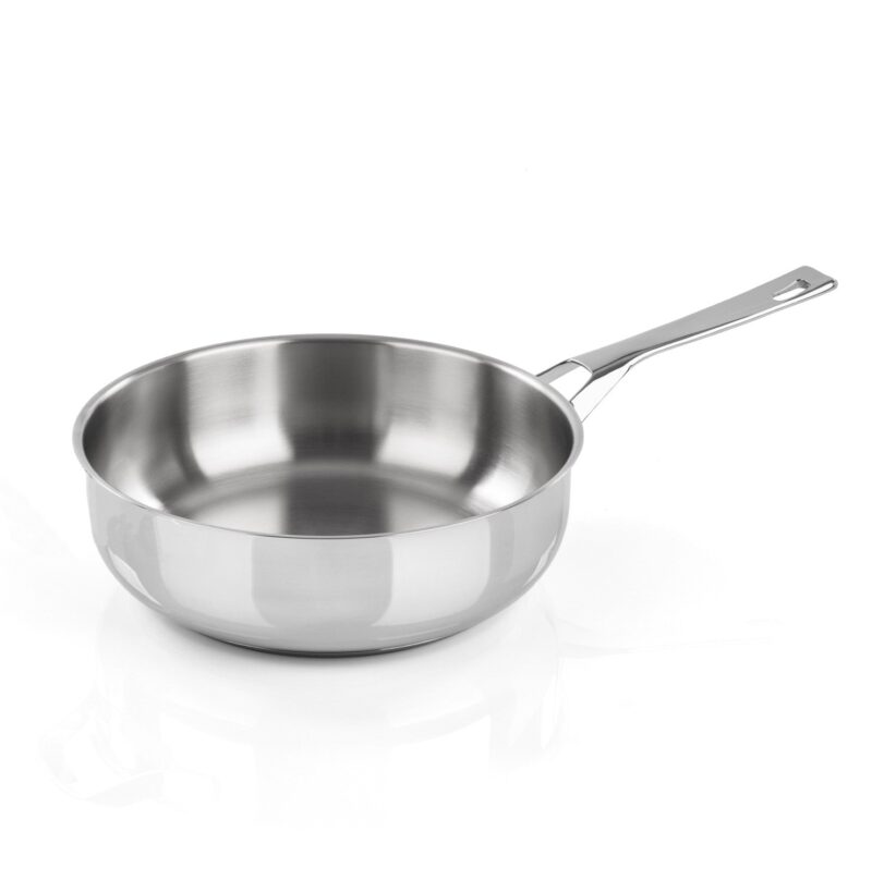 Nelesa 24cm Stainless Steel Braising Pan with Lid – 2.7L Capacity - Image 6